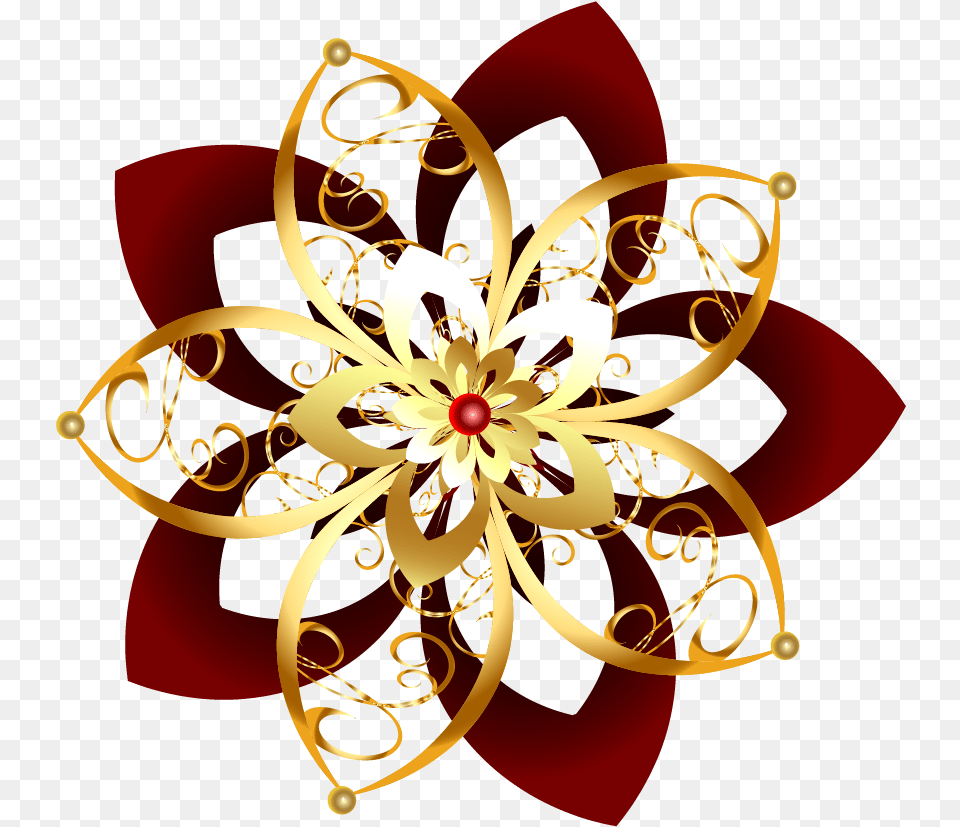 Transparent Golden Flowers Portable Network Graphics, Accessories, Jewelry, Brooch, Dynamite Png