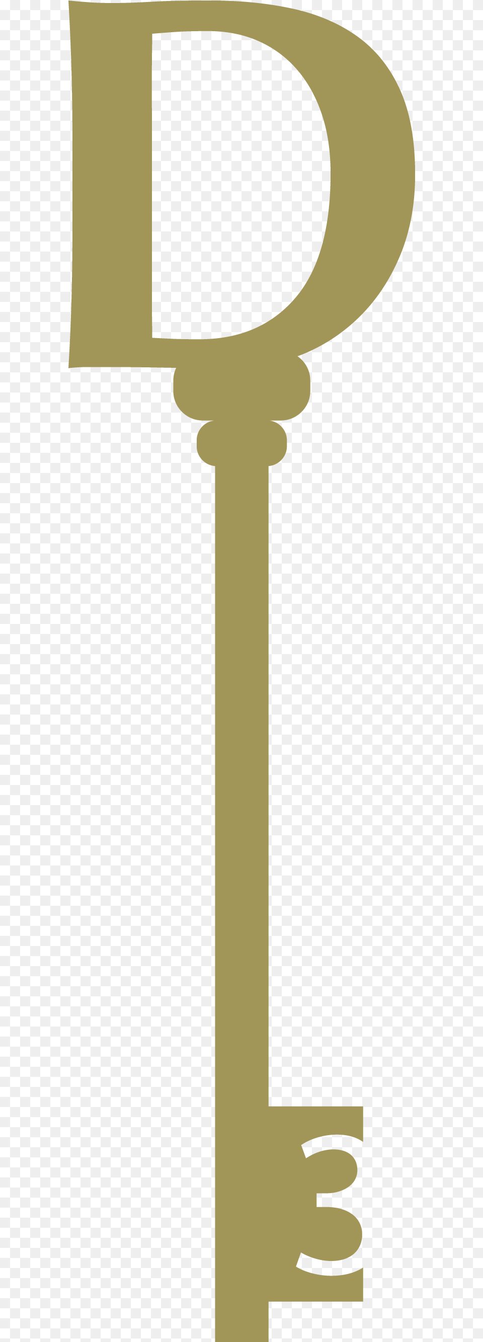 Transparent Golden Key Column, Cutlery Png Image