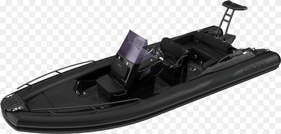 Transparent Golden Line Rigid Inflatable Boat, Dinghy, Transportation, Vehicle, Watercraft Png