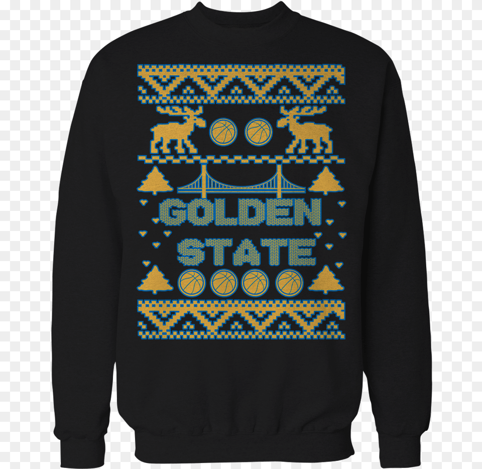 Transparent Golden State Warriors Sweater, Sweatshirt, Clothing, Hoodie, Knitwear Png Image