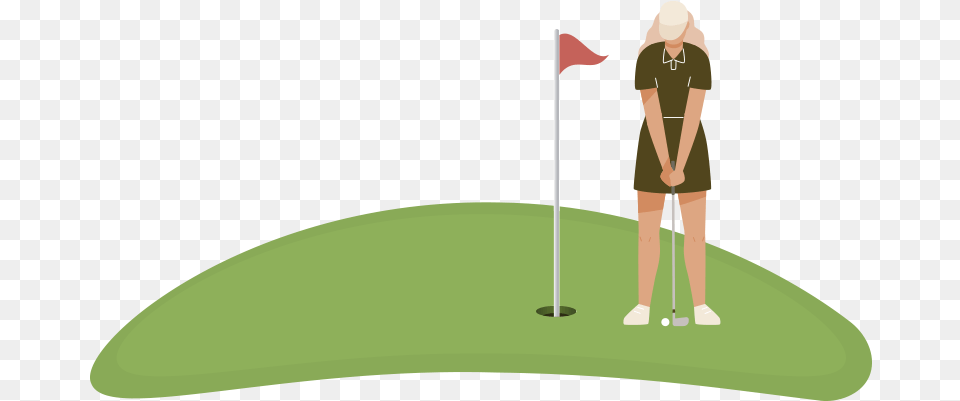 Transparent Golf Grass Illustration, Person, Sport Free Png