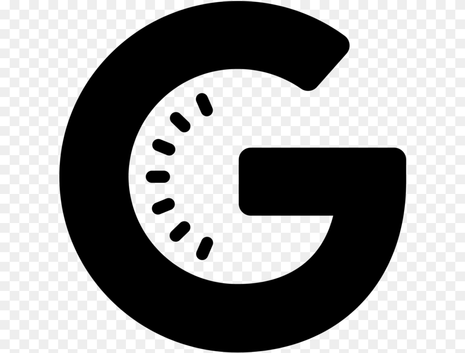 Google Clipart Google G Logo Black, Gray Free Transparent Png