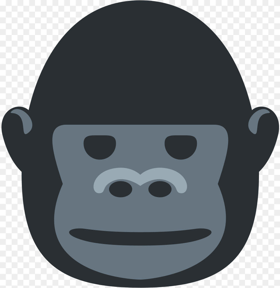 Transparent Gorilla Face Clipart Gorilla Emoji Meaning, Animal, Ape, Mammal, Wildlife Free Png