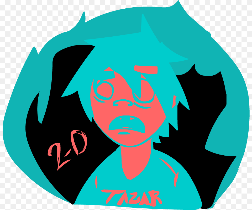 Transparent Gorillaz 2d, Logo, Baby, Person, Face Png