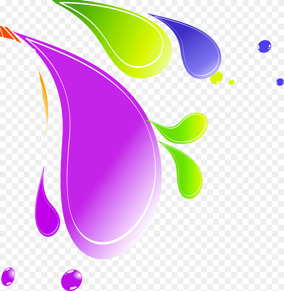 Transparent Gotas De Agua Coloured Water Droplet Cartoon, Art, Graphics, Purple, Floral Design Png