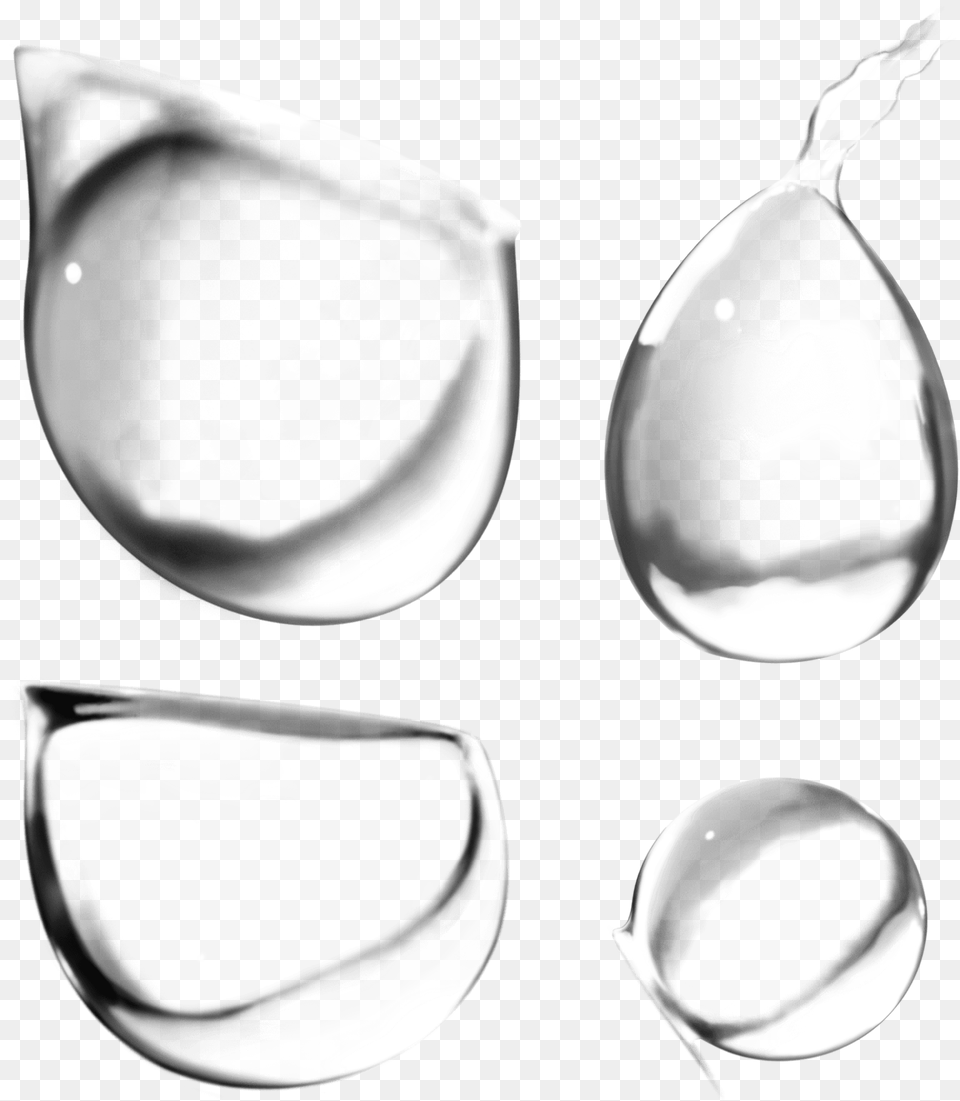 Transparent Gotas De Agua Water Drops, Accessories, Jewelry, Necklace, Cutlery Png Image