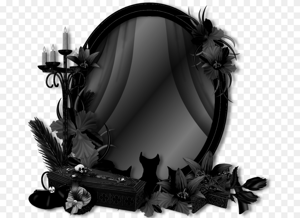 Gothic Clipart Gothic Victorian Frame Candle, Animal, Cat, Mammal Free Transparent Png