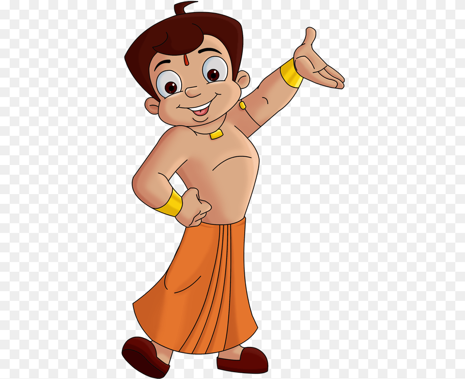 Transparent Grabbing Hand Chota Bheem Images Hd, Cartoon, Baby, Person, Face Png Image