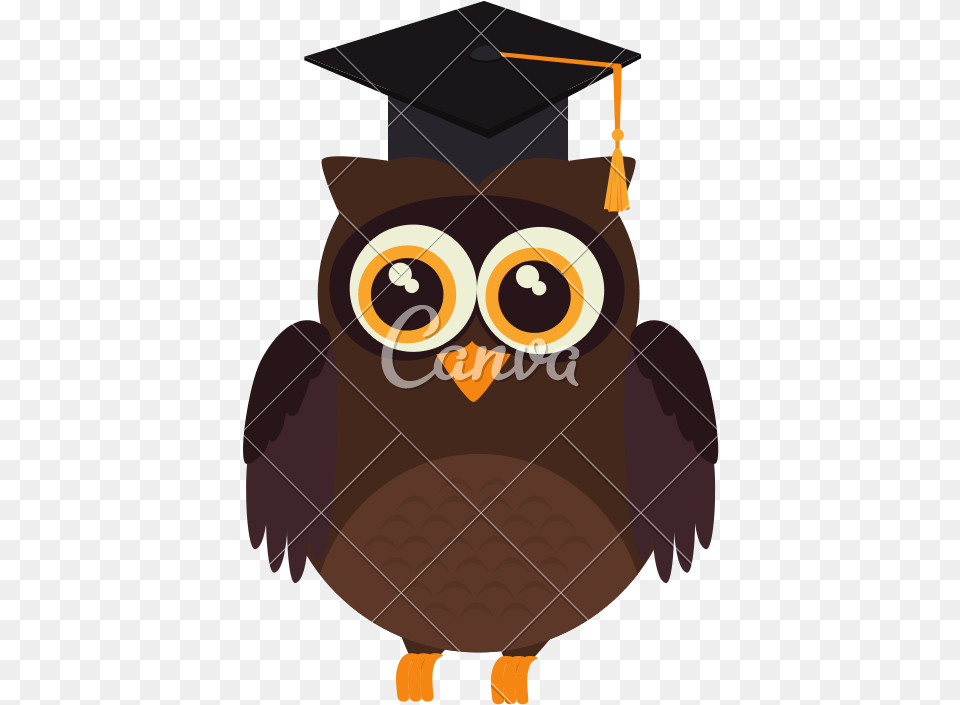 Transparent Graduation Owl Clipart Graduation Owl Vector, People, Person, Bow, Weapon Free Png