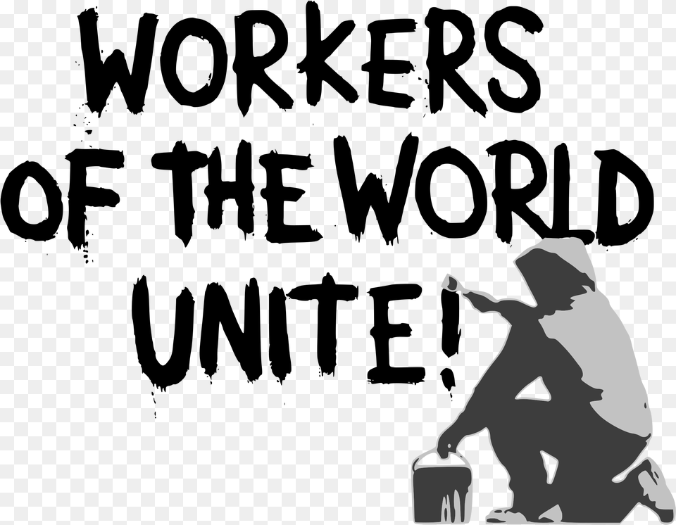 Graffiti Clipart Workers Of The World Unite Banksy, Baby, Person, Head Free Transparent Png