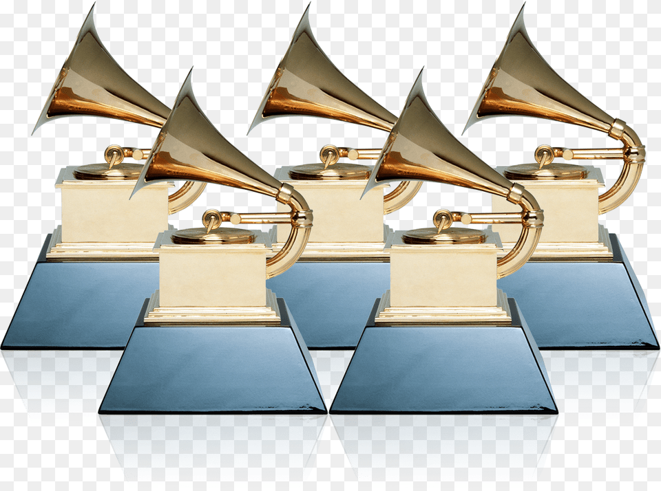 Grammy Award Grammy Award Trophy, Brass Section, Horn, Musical Instrument, Appliance Free Transparent Png