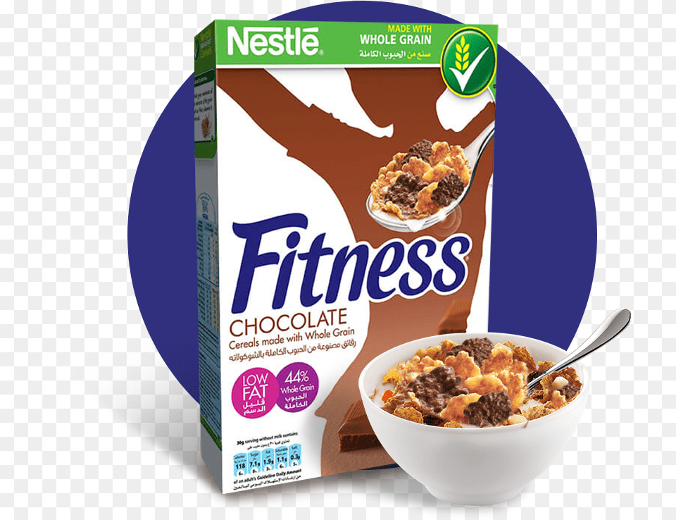 Transparent Granola Clipart Nestle Fitness Chocolate Cereal, Bowl, Food, Cereal Bowl Free Png