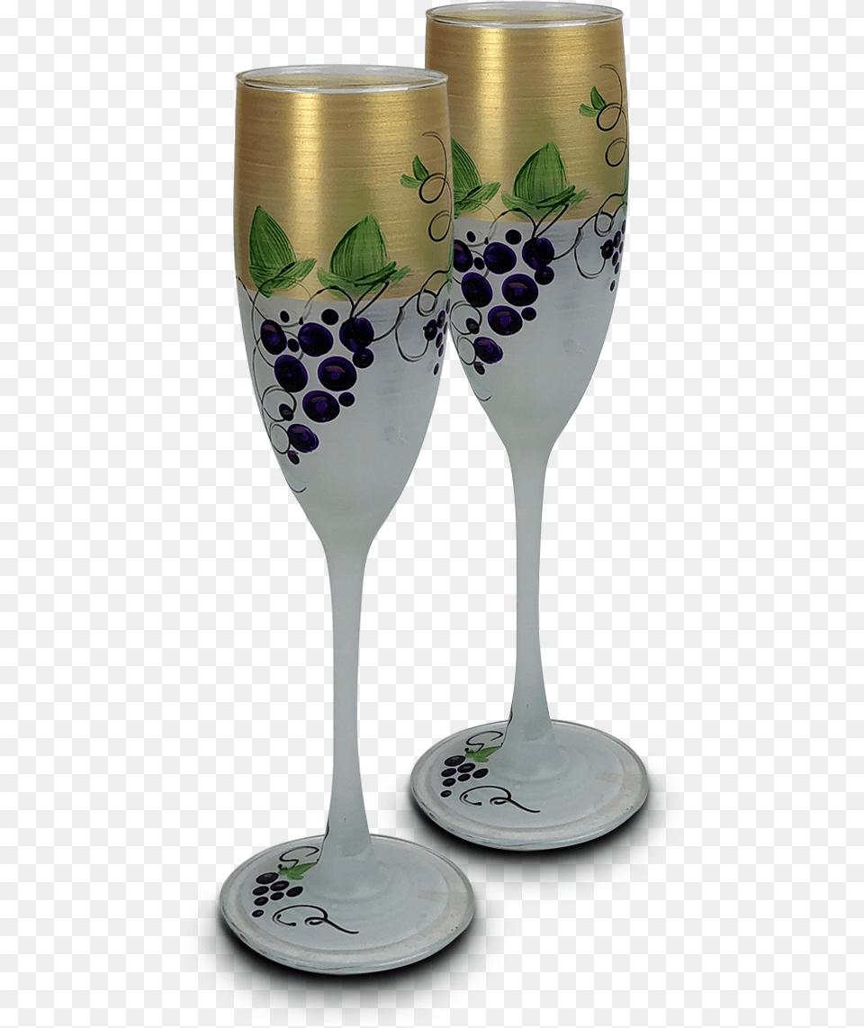 Transparent Grape Vines Champagne Stemware, Glass, Goblet, Alcohol, Beverage Free Png