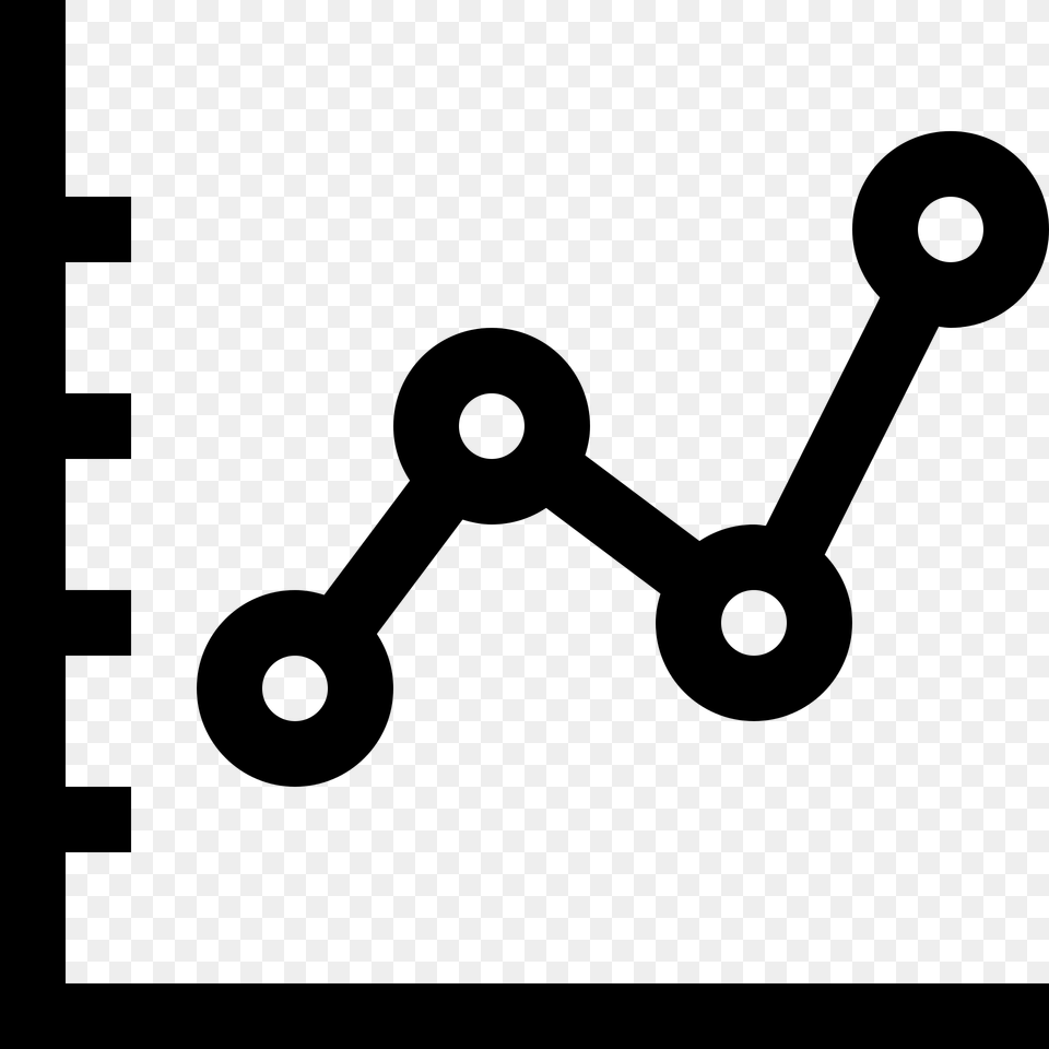 Transparent Graph Icon Line Chart Icon, Gray Png Image