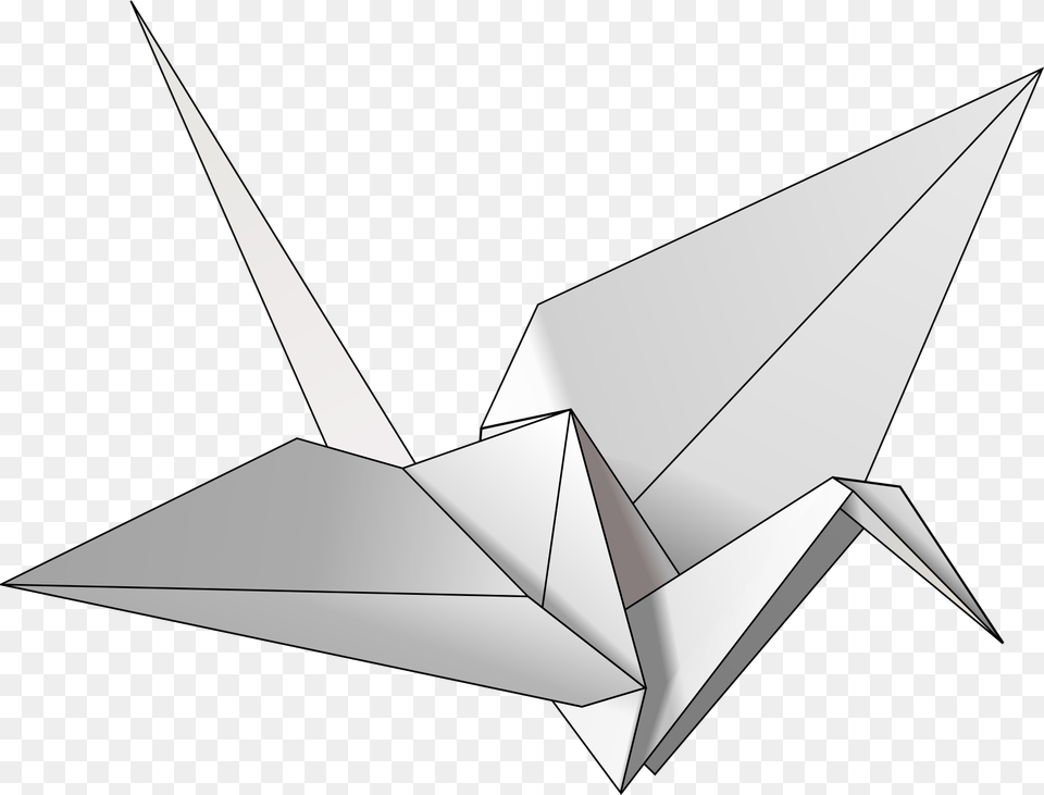 Transparent Graphic Origami Crane, Art, Paper, Animal, Fish Png