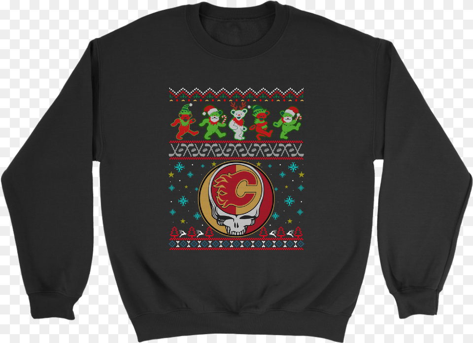 Transparent Grateful Dead Bear Sweater, Clothing, Knitwear, Long Sleeve, Sleeve Png Image