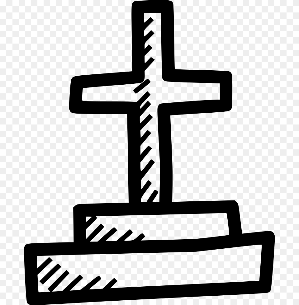 Grave Women In Stem Icon, Cross, Symbol Free Transparent Png