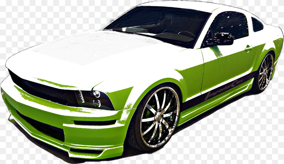 Green Car Ford Mustang, Vehicle, Coupe, Transportation, Sports Car Free Transparent Png