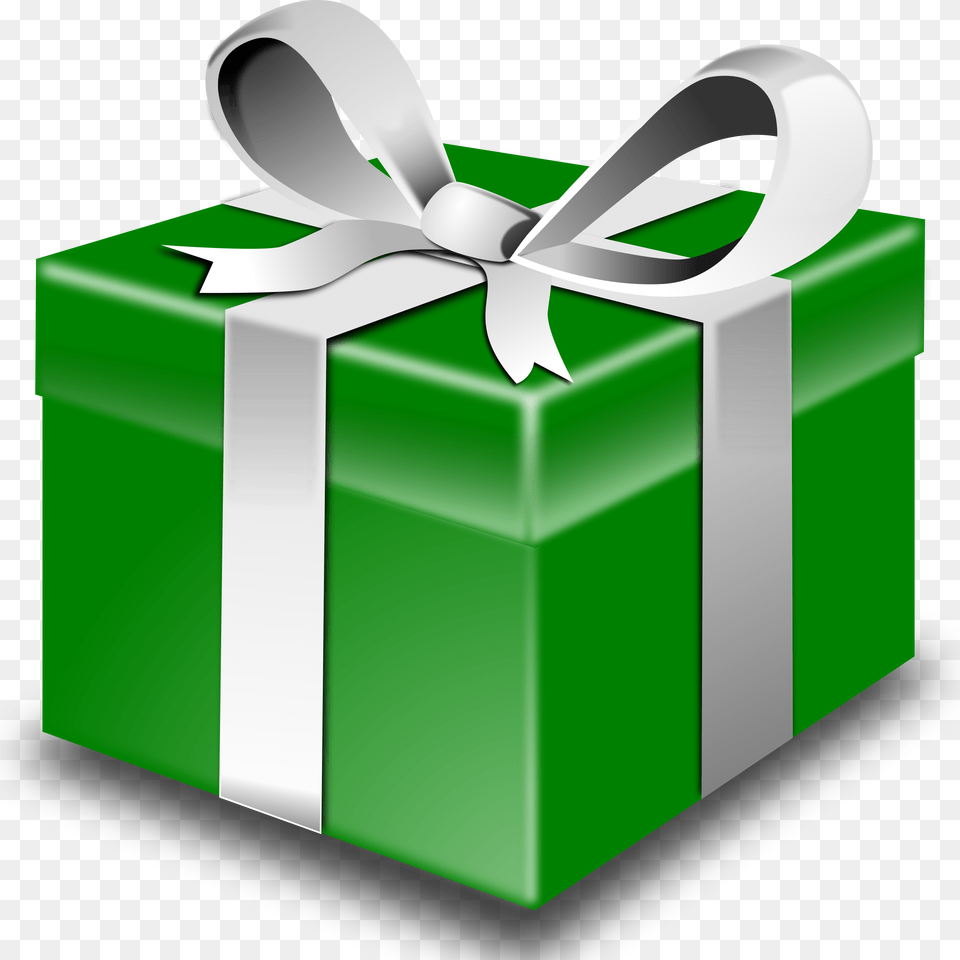 Transparent Green Christmas Ribbon Cartoon Christmas Present Transparent, Gift, Mailbox Free Png