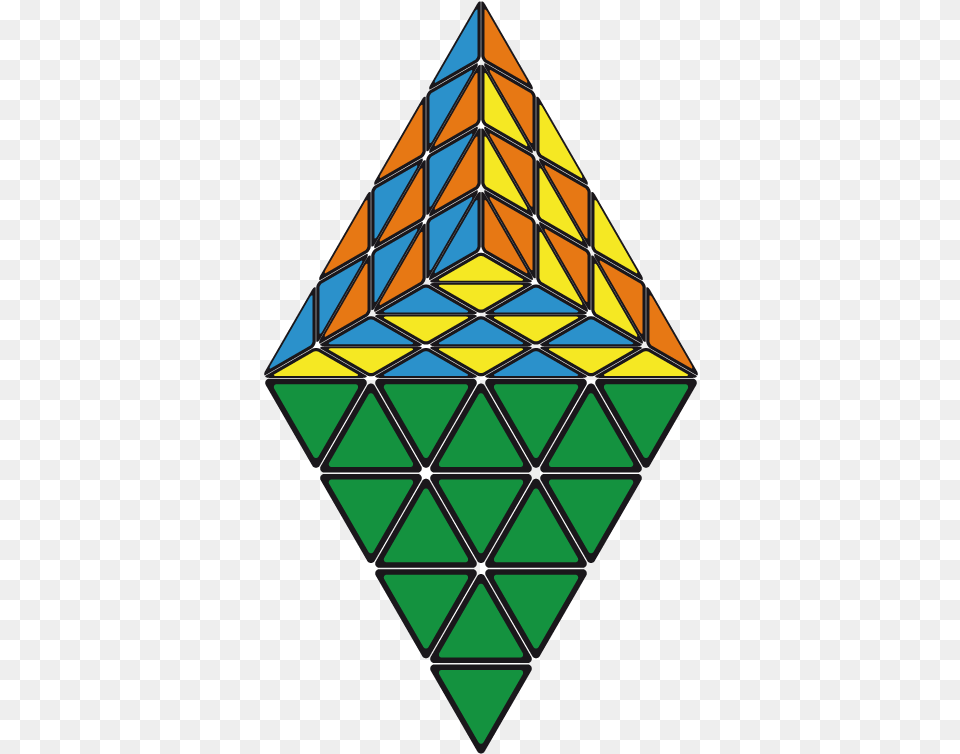 Transparent Green Hexagon Pyraminx Patterns, Toy, Rubix Cube Png
