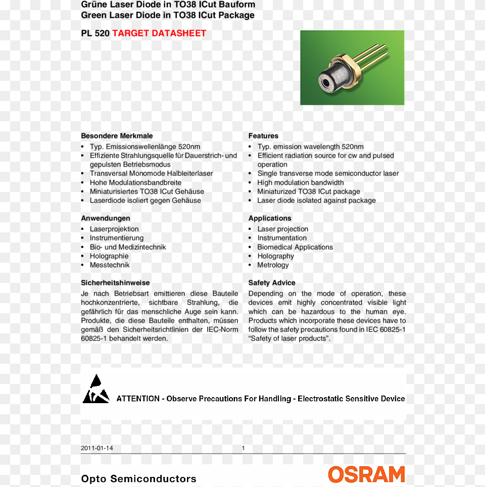 Transparent Green Laser Applications Of Laser Diode, Electronics Free Png Download