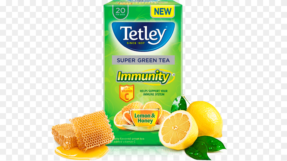 Transparent Green Lemon Tetley Tea Herbal Immune, Citrus Fruit, Food, Fruit, Orange Png