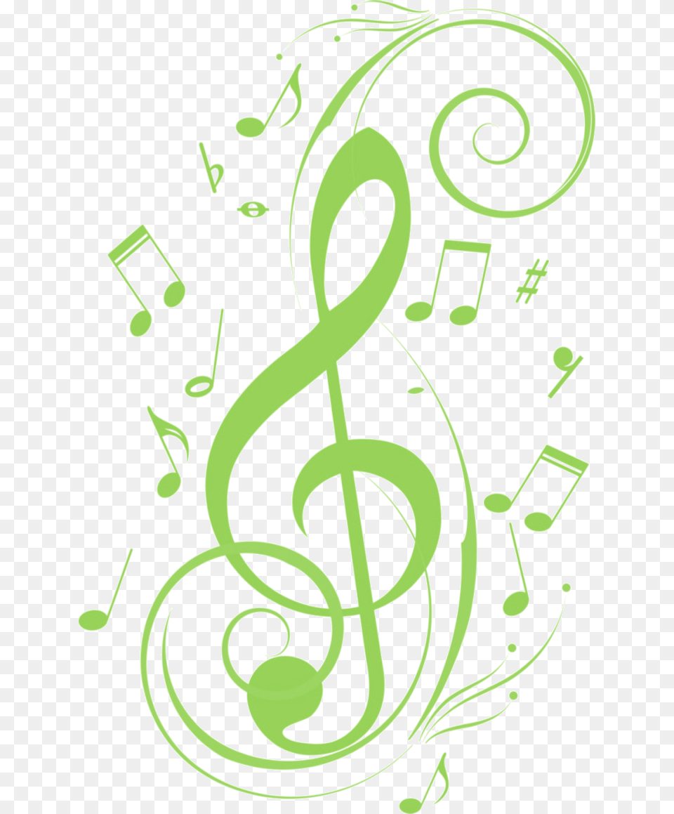 Transparent Green Music Notes, Text, Alphabet, Ampersand, Symbol Png Image