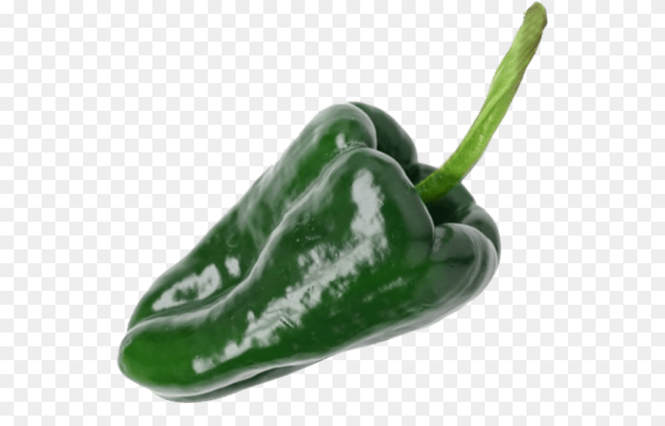 Transparent Green Pepper Chile Poblano, Bell Pepper, Food, Plant, Produce Png