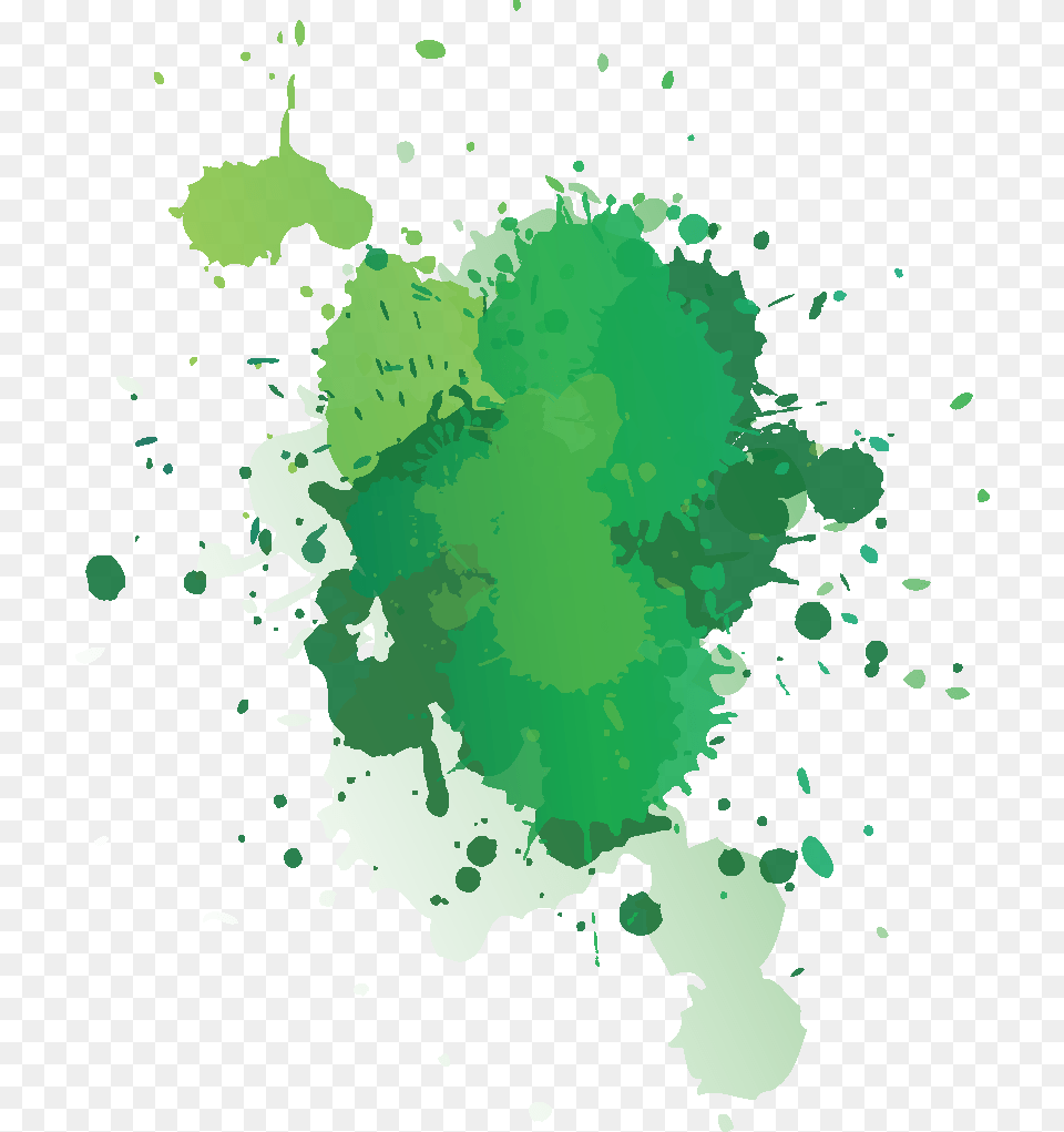 Transparent Green Splatter Green Paint Splatter, Stain Free Png