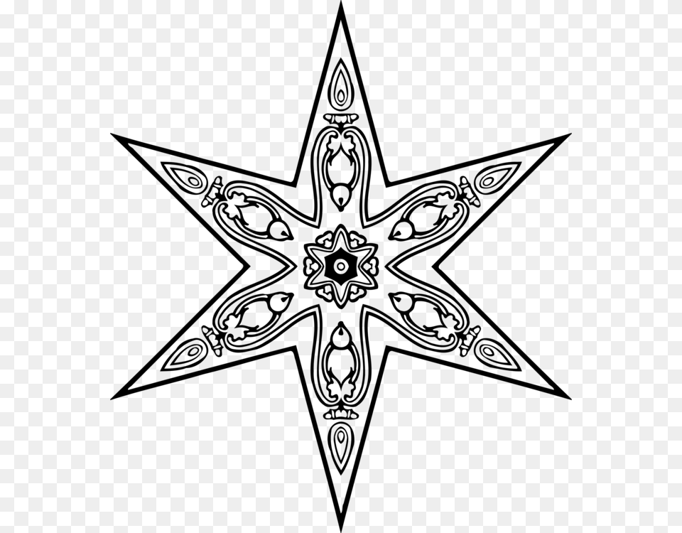 Transparent Grid Clipart Star Polygon, Gray Png Image