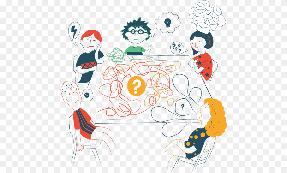 Transparent Group Of Friends Talking Clipart Decision Making By Group Clipart, Graphics, Art, Person, Baby Png