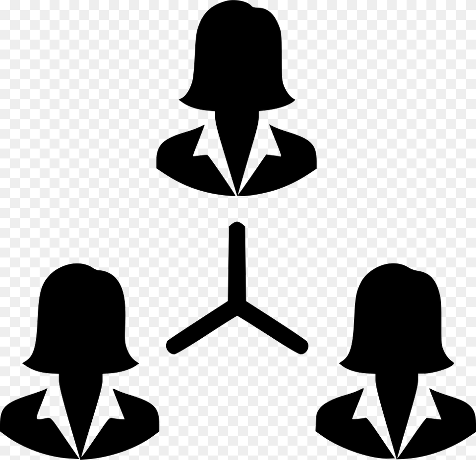 Transparent Group Of Women Talking Clipart Women On Internet Icon, Stencil, Silhouette, Adult, Female Free Png Download