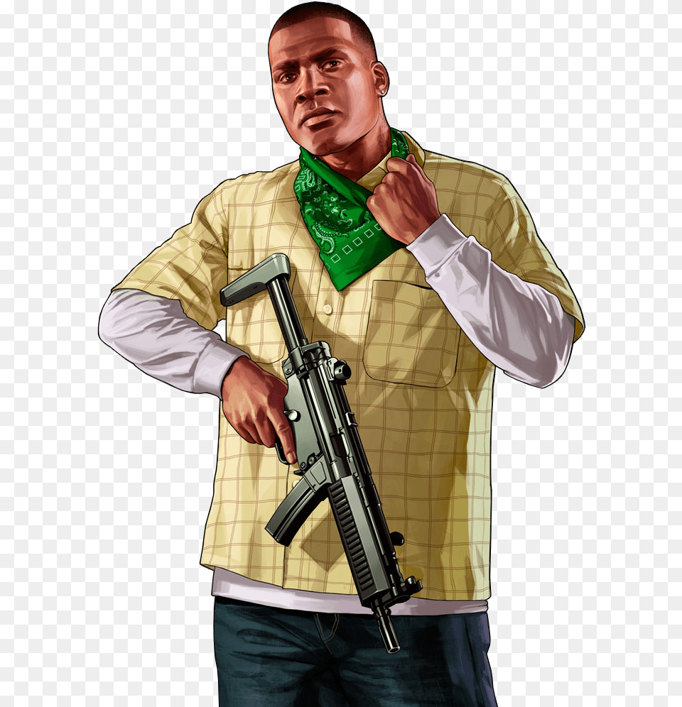 Transparent Gta Gta V Franklin, Weapon, Rifle, Firearm, Gun Png Image