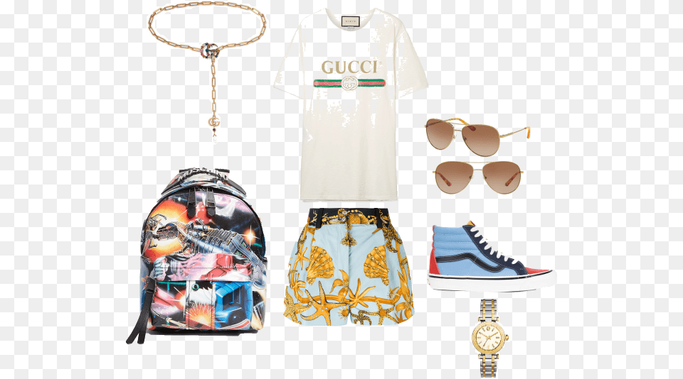 Transparent Gucci Gang Day Dress, Shorts, T-shirt, Clothing, Sunglasses Free Png Download