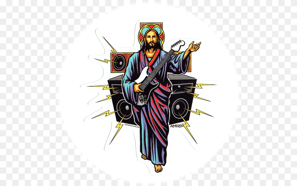 Transparent Guitar Hero Jesus Rock N Roll, Adult, Male, Man, Person Free Png