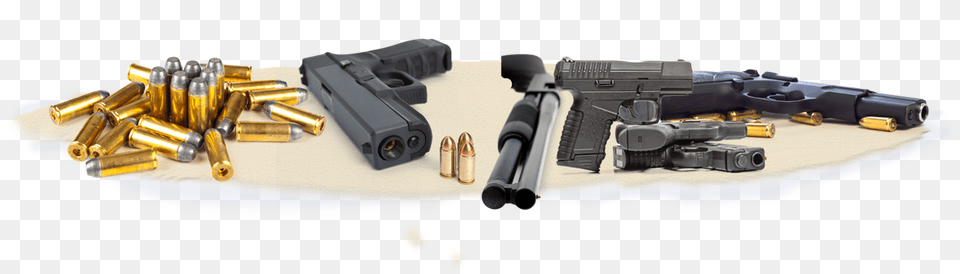 Transparent Gun Bullet Guns And Bullets, Firearm, Handgun, Weapon, Ammunition Png Image