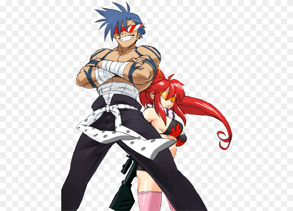 Transparent Gurren Lagann Gurren Lagann Yoko X Kamina, Publication, Book, Comics, Adult Free Png