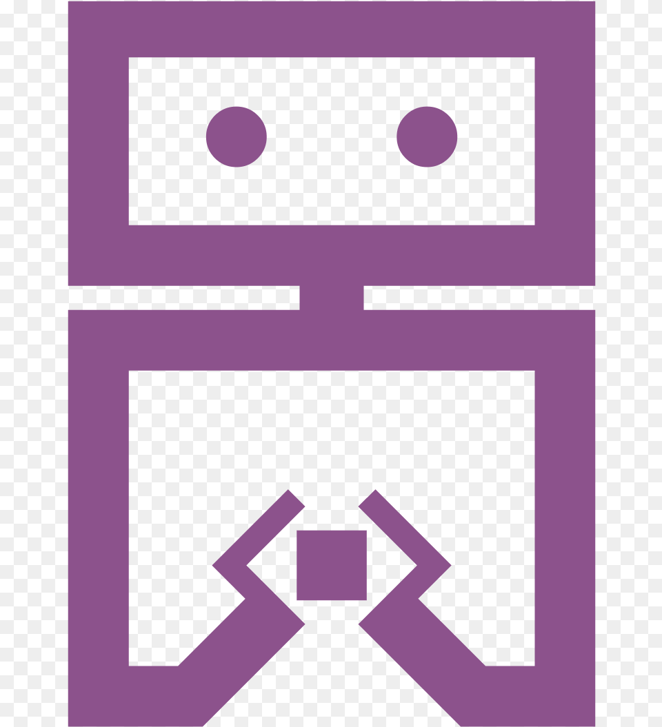 Transparent Guru Clipart Robot Stilizzato, Purple Free Png