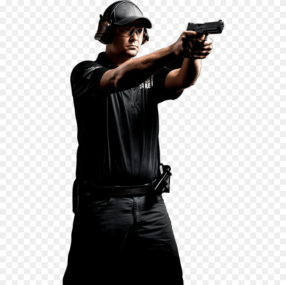 Transparent Guy With Gun Guy Shooting Gun, Firearm, Handgun, Weapon, Adult Png Image