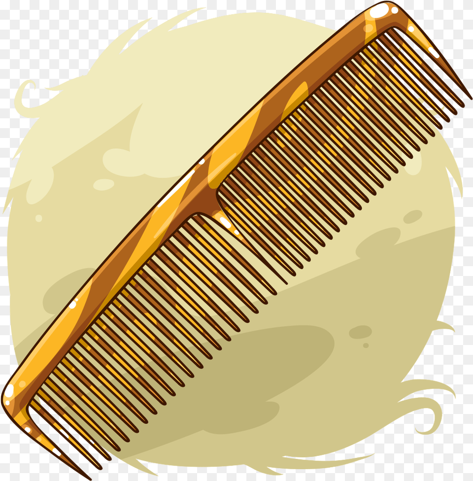 Transparent Hair Comb Illustration Png