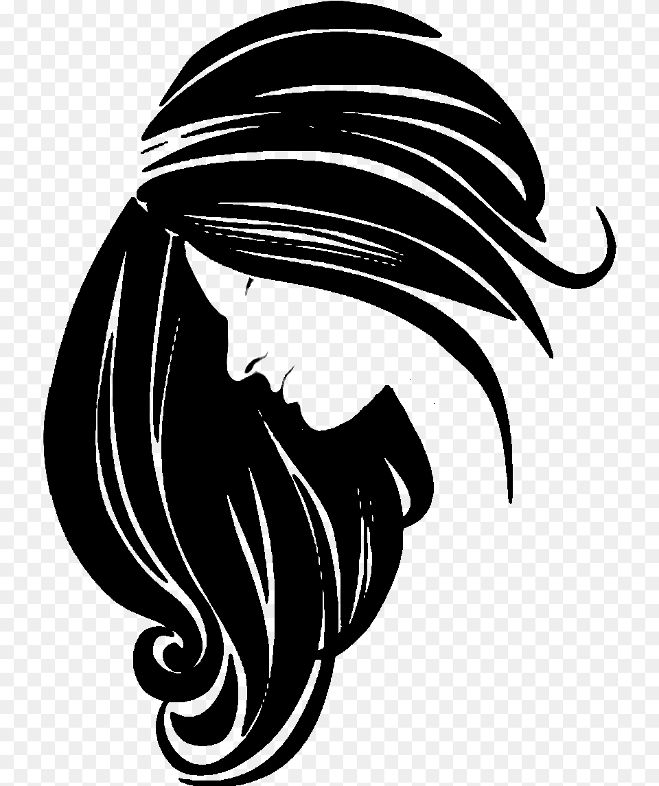 Transparent Hair Style Icon, Machine, Spoke, Silhouette, Lighting Free Png