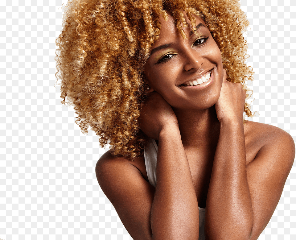 Transparent Hair Transparent African American Bleached Natural Hair, Head, Smile, Face, Portrait Free Png Download