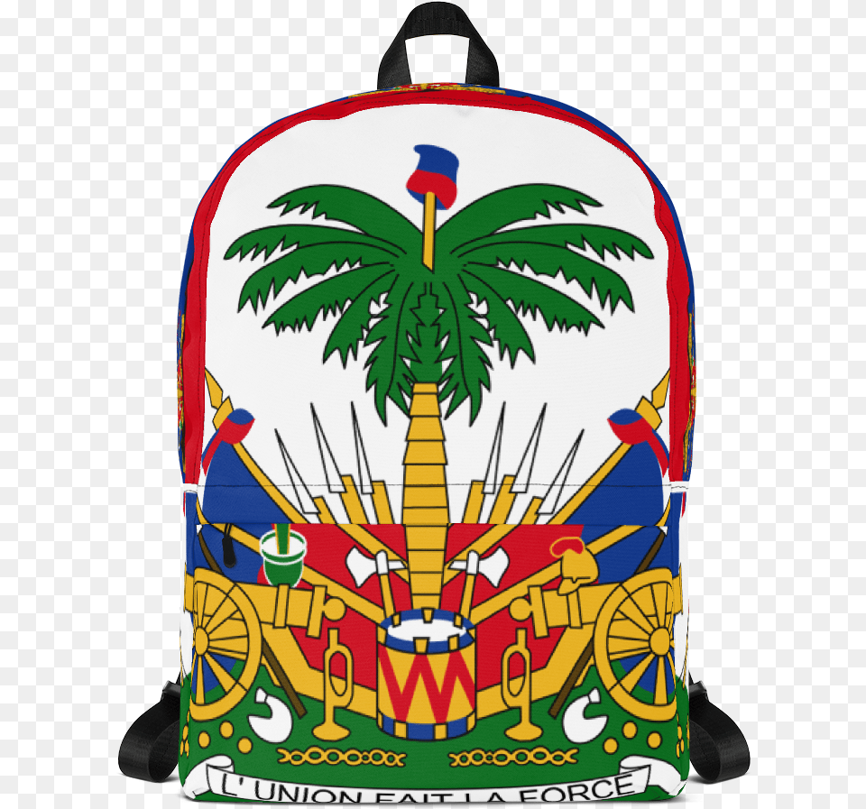 Transparent Haitian Flag Haiti Coat Of Arms Svg, Bag, Backpack Png
