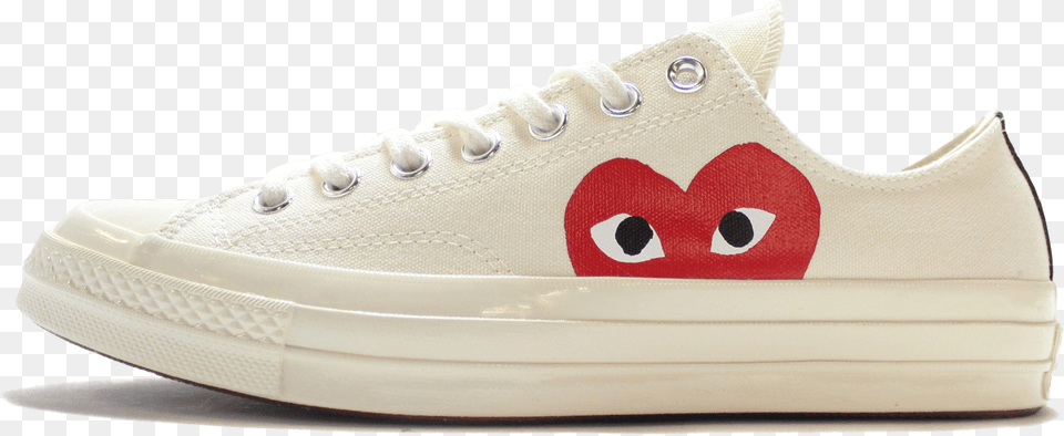 Transparent Half Heart Cdg Converse Price Philippines, Clothing, Footwear, Shoe, Sneaker Free Png Download