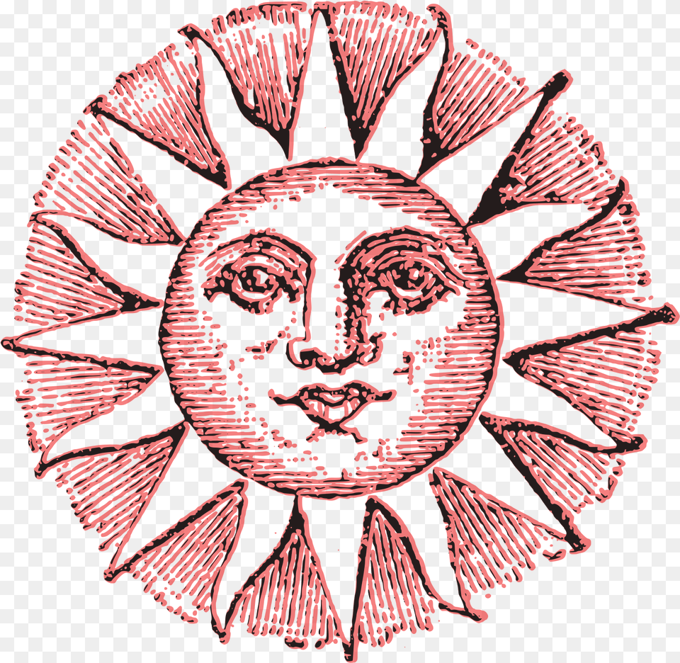 Transparent Half Sun Vintage Sun, Emblem, Symbol, Maroon, Home Decor Free Png