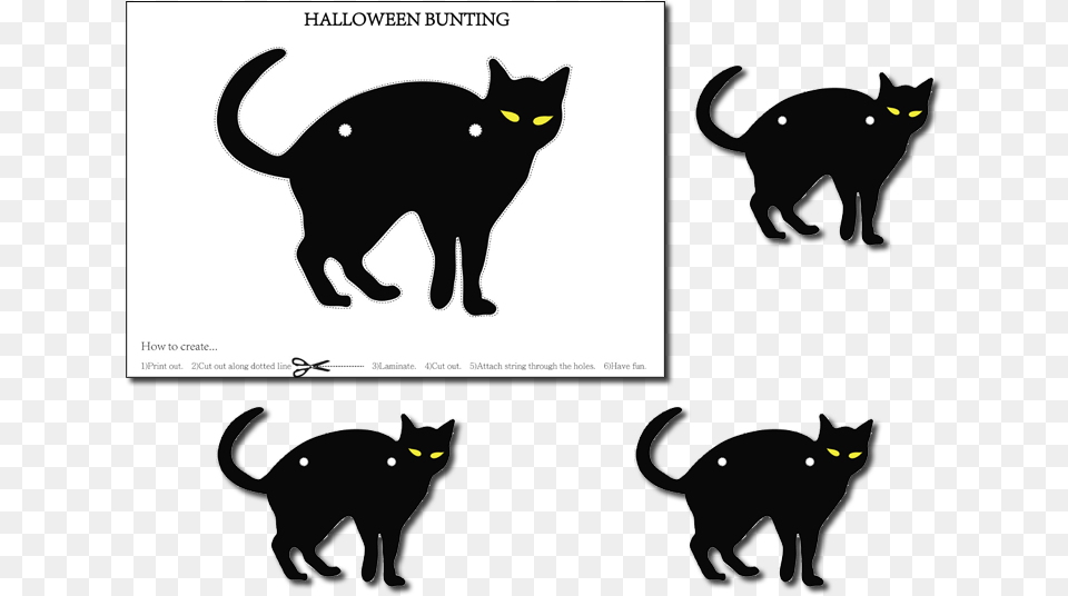 Transparent Halloween Black Cat Halloween Cat No Background, Silhouette, Animal, Black Cat, Mammal Free Png