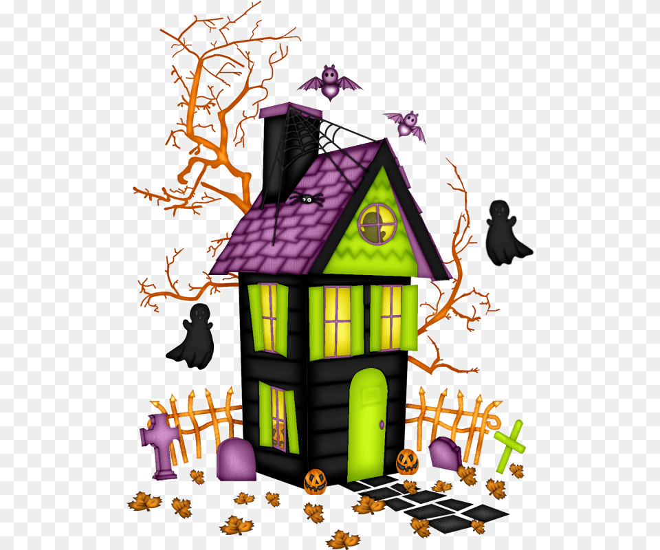Halloween House Haunted House Clipart, Purple, Festival, Outdoors Free Transparent Png