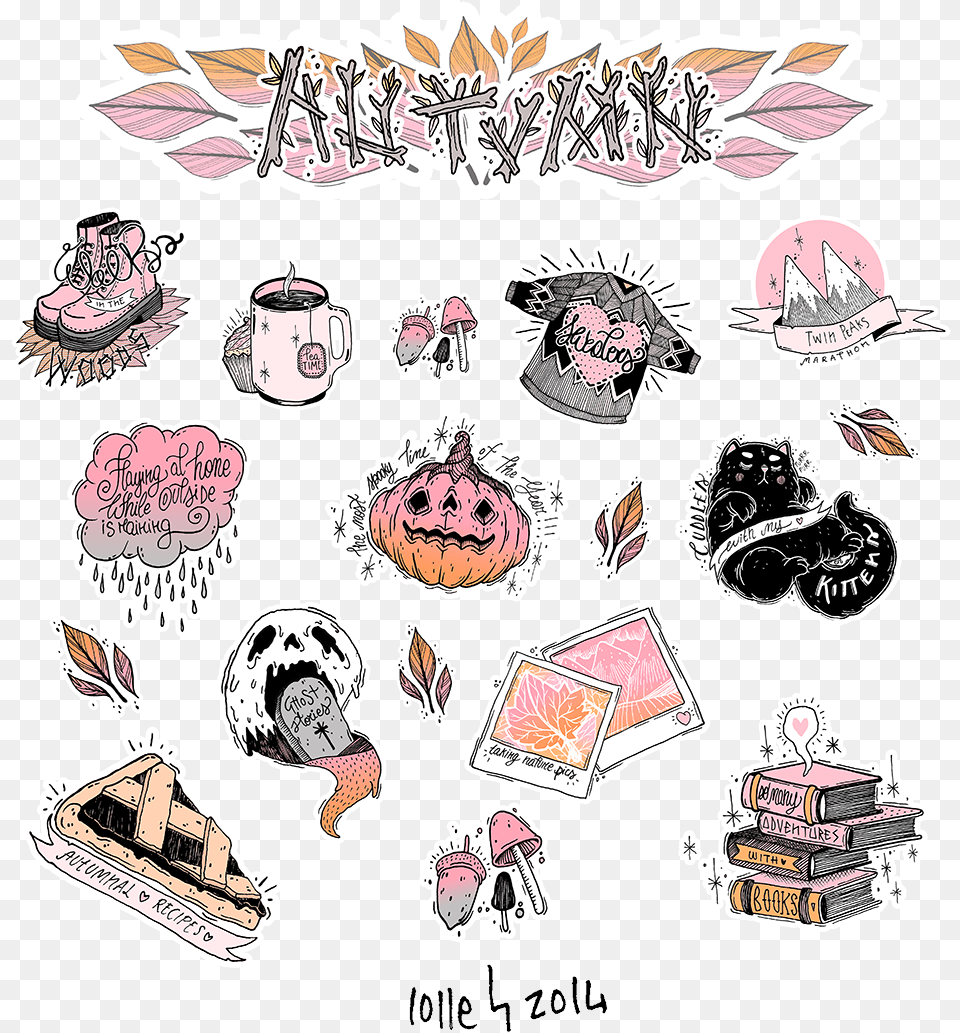 Transparent Halloween Tumblr Witchcraft, Sticker, Publication, Book, Comics Free Png Download