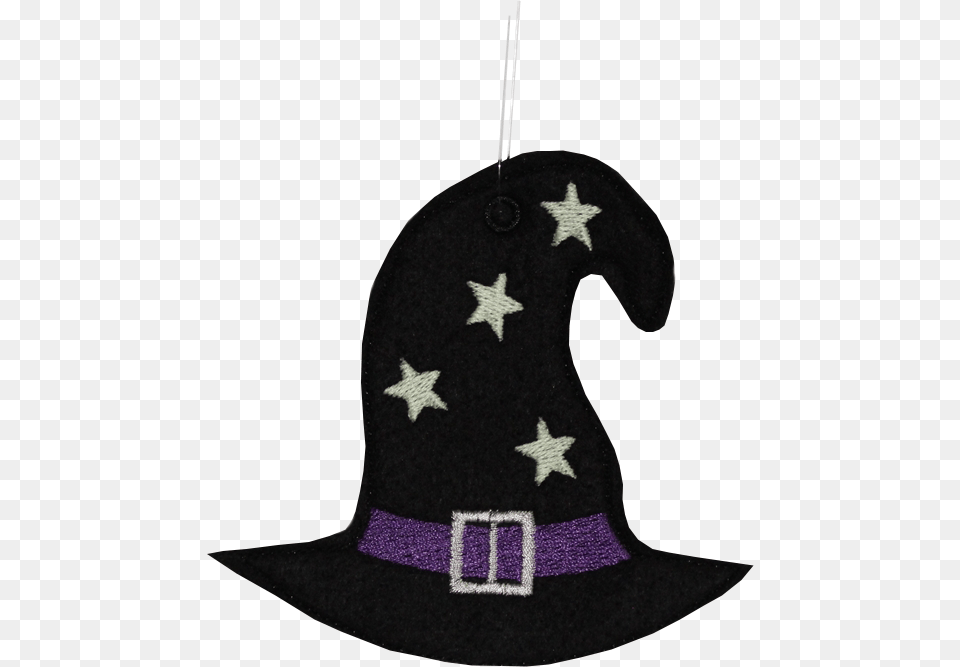 Transparent Halloween Witch Hat Clipart Blue With White Stars Flag, Applique, Clothing, Pattern, Accessories Free Png Download