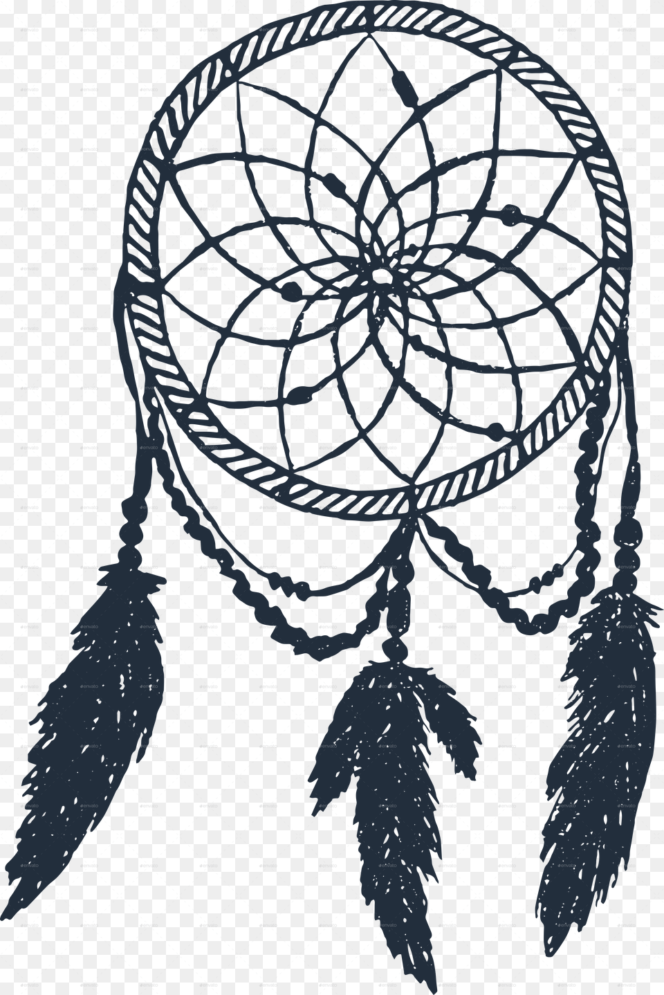 Transparent Hand Drawn Banner Vector Dream Catcher, Person Png Image